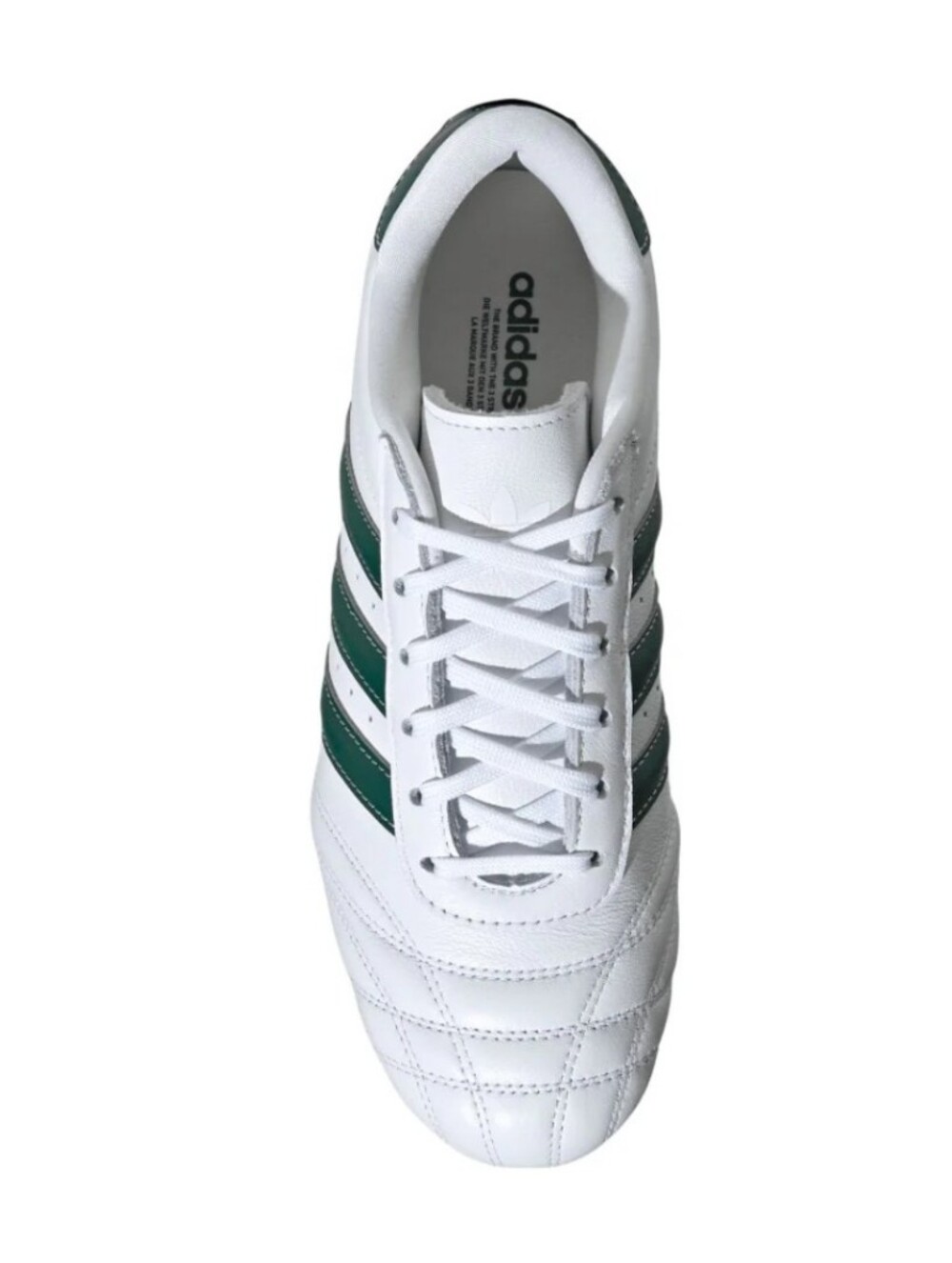 NWT Unisex adidas Taekwondo Lace Shoes — White with Green Stripes - Picture 5 of 11
